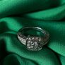 Antique White gold and diamond ring Image 3
