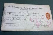 Rare receipt Property Defence Association Dublin 1897 ephemera