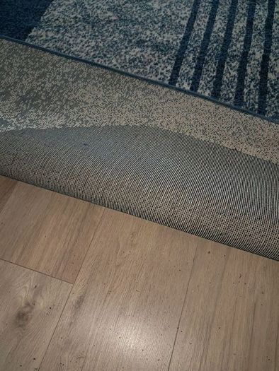 navy/ cream large rug 160x 230