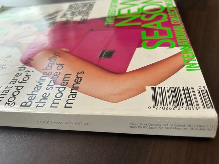 British Vogue Magazines 1996 Priced Individually