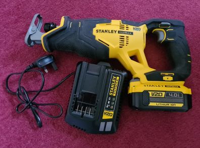Stanley FatMax V20 18V Cordless Reciprocating Saw 1 x 4.0Ah