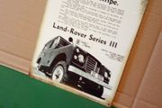 land rover 1974 reproduction advertisement tin metal sign