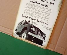 land rover 1974 reproduction advertisement tin metal sign