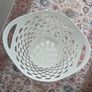 Tall White Laundry Basket Image 2