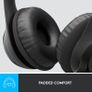 Logitech H390 Wired Headset, Stereo Headphones with Noise Cancelling Microphone, USB-A - Black Image 5
