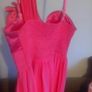 Very feminine coral coloured dress Image 7
