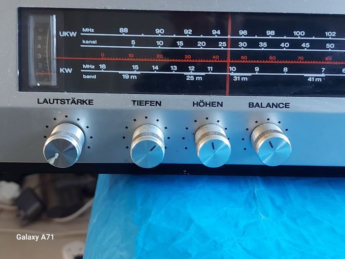 Telefunken Cavatine 201, Mw, Lw Radio plus Tape Deck, German Model in German Language, Powers on and off