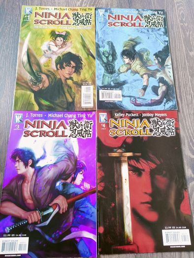 Ninja Scroll Comic Book Lot 11 Issues DC Wild Storm