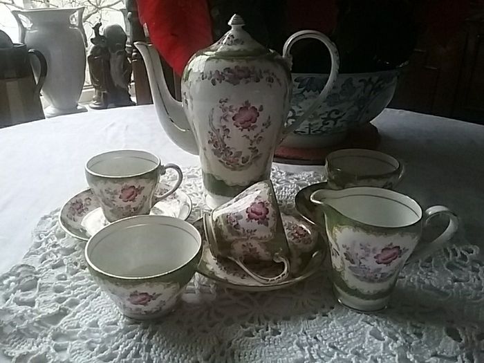 Rare A.B.J. Grafton China Coffee Part Set "Canton"
