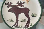 Vintage Hand Painted Mousse Plate