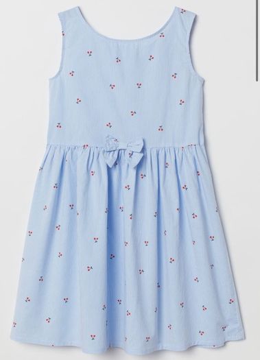 H&M Girls Cherry Dress Age 8-9