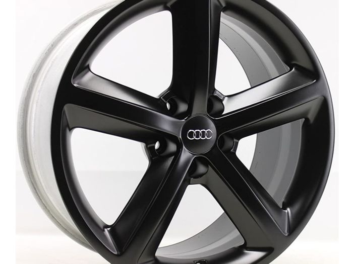 x4 Audi Black gloss cenre caps 60mm