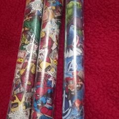wrapping paper marvel new