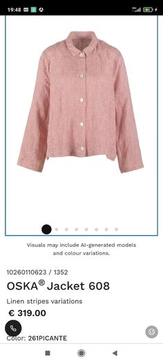 Designer 100% linen ladies jacket(12/14)