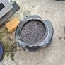 Marble flower pot stand Garden Balcony Patio Decorations vintage very heavy piece Image 3