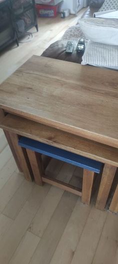 solid oak nest of tables