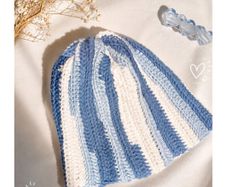 cloudie crochet beanie