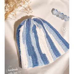 cloudie crochet beanie