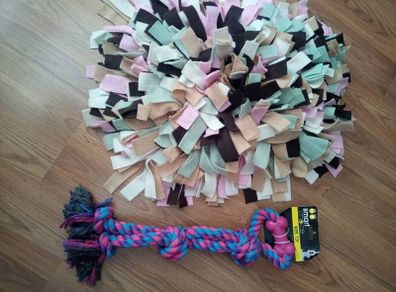 Pet snuffle play mat slow feeding mat + rope toy