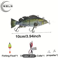 Rechargeable Electric Swimming Fishing Bait with LED
