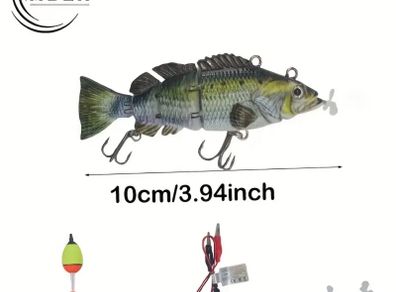 Rechargeable Electric Swimming Fishing Bait with LED