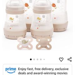 4 Mam baby bottles