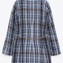 Zara Textured Coat with contrast denim Image 3