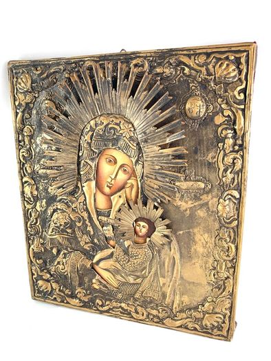 Vintage Virgin Mary of Kazan Icon