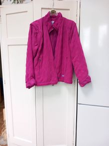 Joules Pink Quilted Casual Jacket Detachable Sleeves S 16/18
