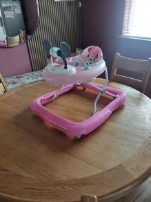 Bright Starts Disney Baby Minnie Mouse  2-in-1 Activity Walker