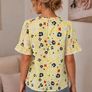 Primark Yellow Floral Broderie Top Size 10 NWT Image 2