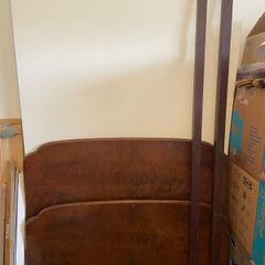 Antique small double bed