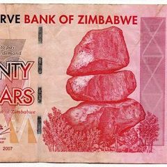 Zimbabwe 20 Dollars 2007