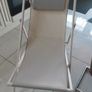 Pair of cream deckchairs new Image 2