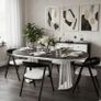 Tovo Extendable Round Dining Table up 180 Image 3