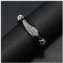 Men's Leather & Metal Alloy Bracelet - great gift + other designs available Image 7