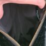 Balmain Black Quilted Velvet Cosmetic Bag, Gold Logo Luxury Pouch Image 6
