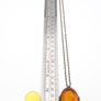 Carved Natural Baltic Amber Patinated Silver Necklace Image 9
