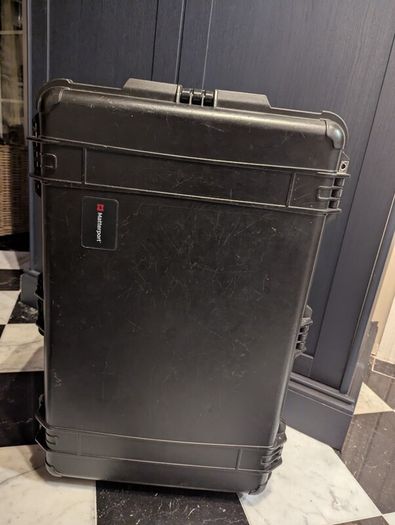 large  protective hard case on wheels