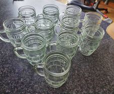 11 Glass cups