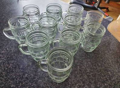 11 Glass cups