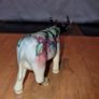 Porcelain colorful cow figurine Image 2