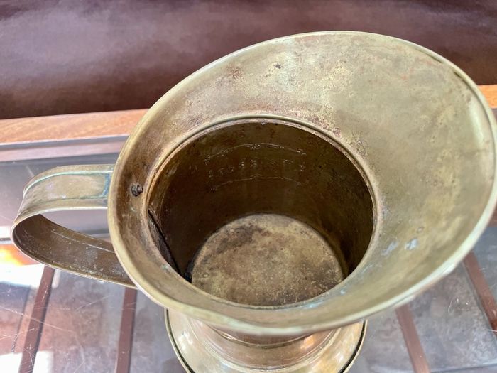 Antique Dutch Melkkan Brass Milk Can Vintage Decoration Authentic Brass Milk Can