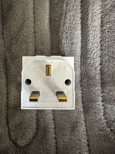 2 way double plug adaptor UK, dual adaptor