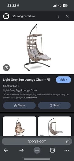 EZ Living Furniture - grey  Egg  lounge chair