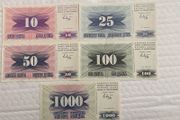 Set of Republic Bosnian and Hercegovina Dinara