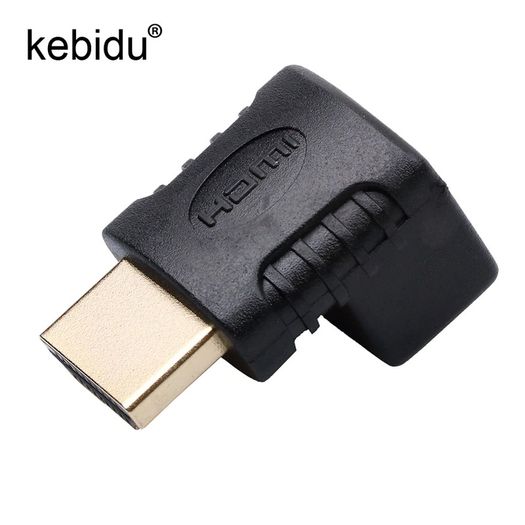 Kebidu 90 Degree Right Angle HDMI Male to Female Adapter UHD v1.4 4K@30Hz High Speed 10.2Gbit/s (Brand New/Warranty)