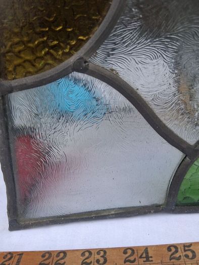 1920's Stained Glass Lamp/Porch Shade