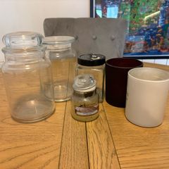 empty candle jars