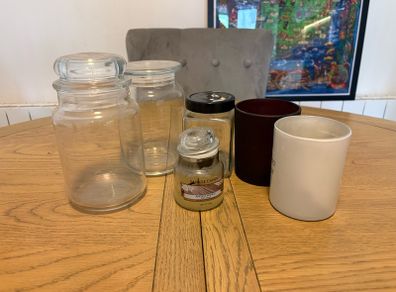 empty candle jars